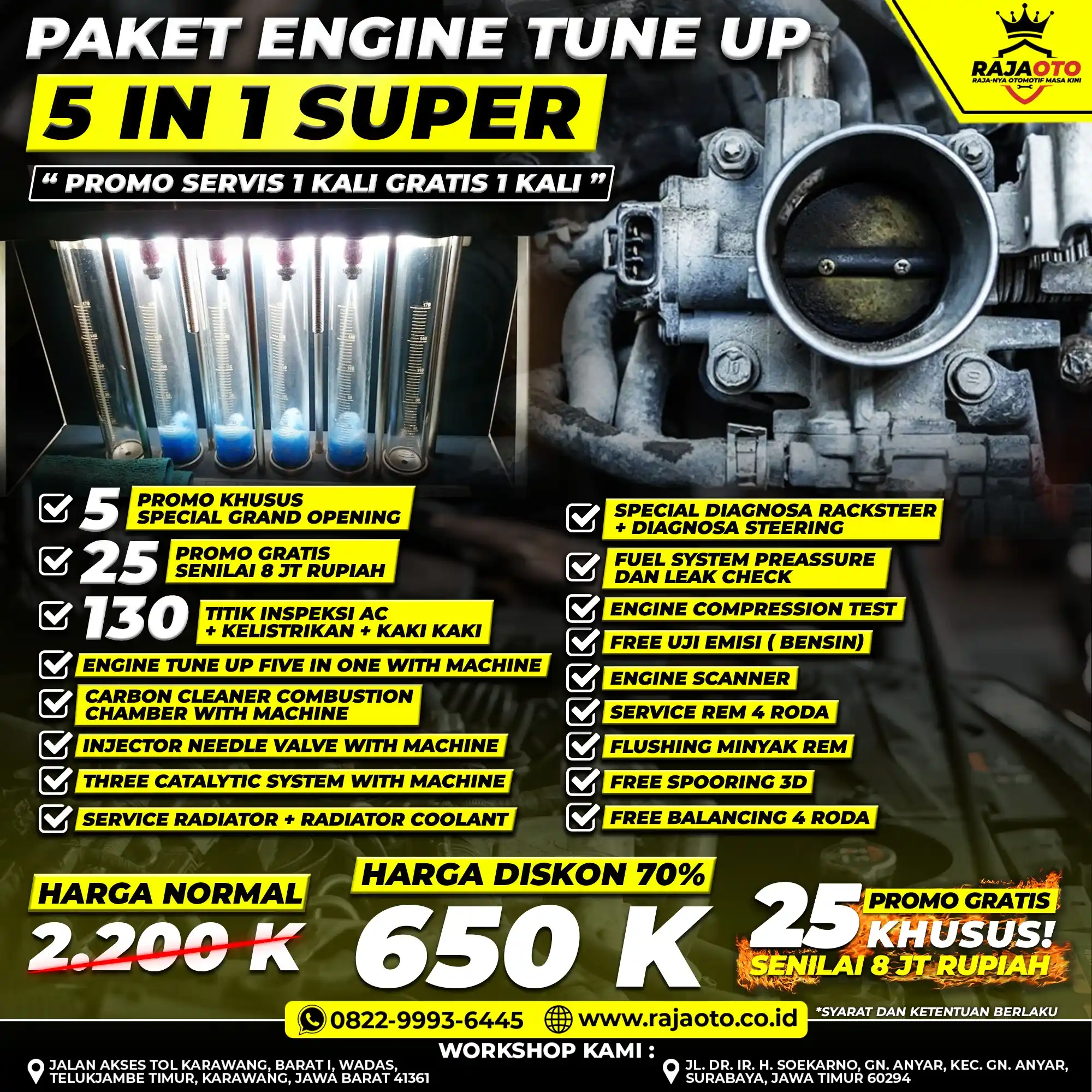 Paket Engine Tune Up 5 in 1 Super