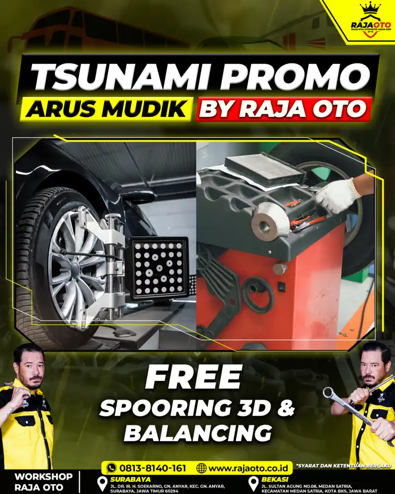 Gratis Spooring 3D & Balancing 4 Roda