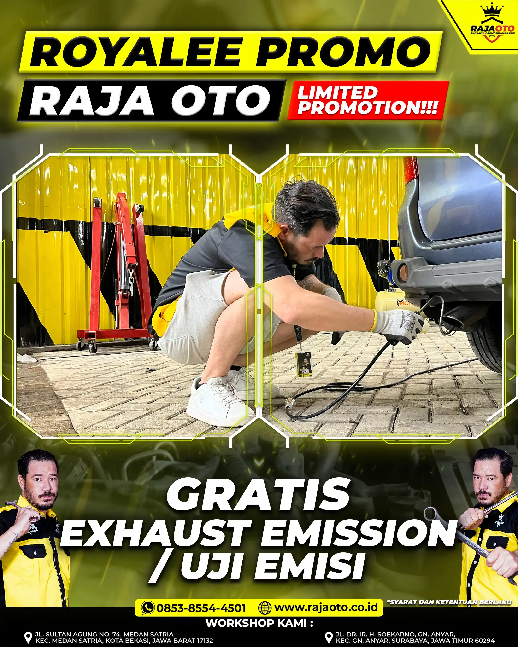 Gratis Exhaust Emission / Uji Emisi