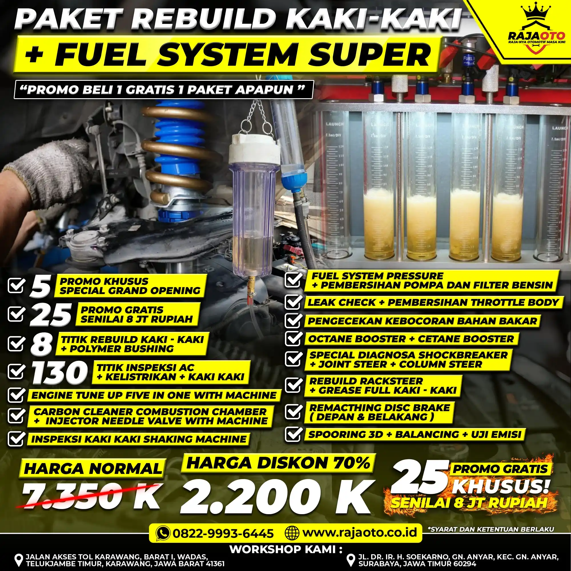 Paket Rebuild Kaki-Kaki + Fuel System Super