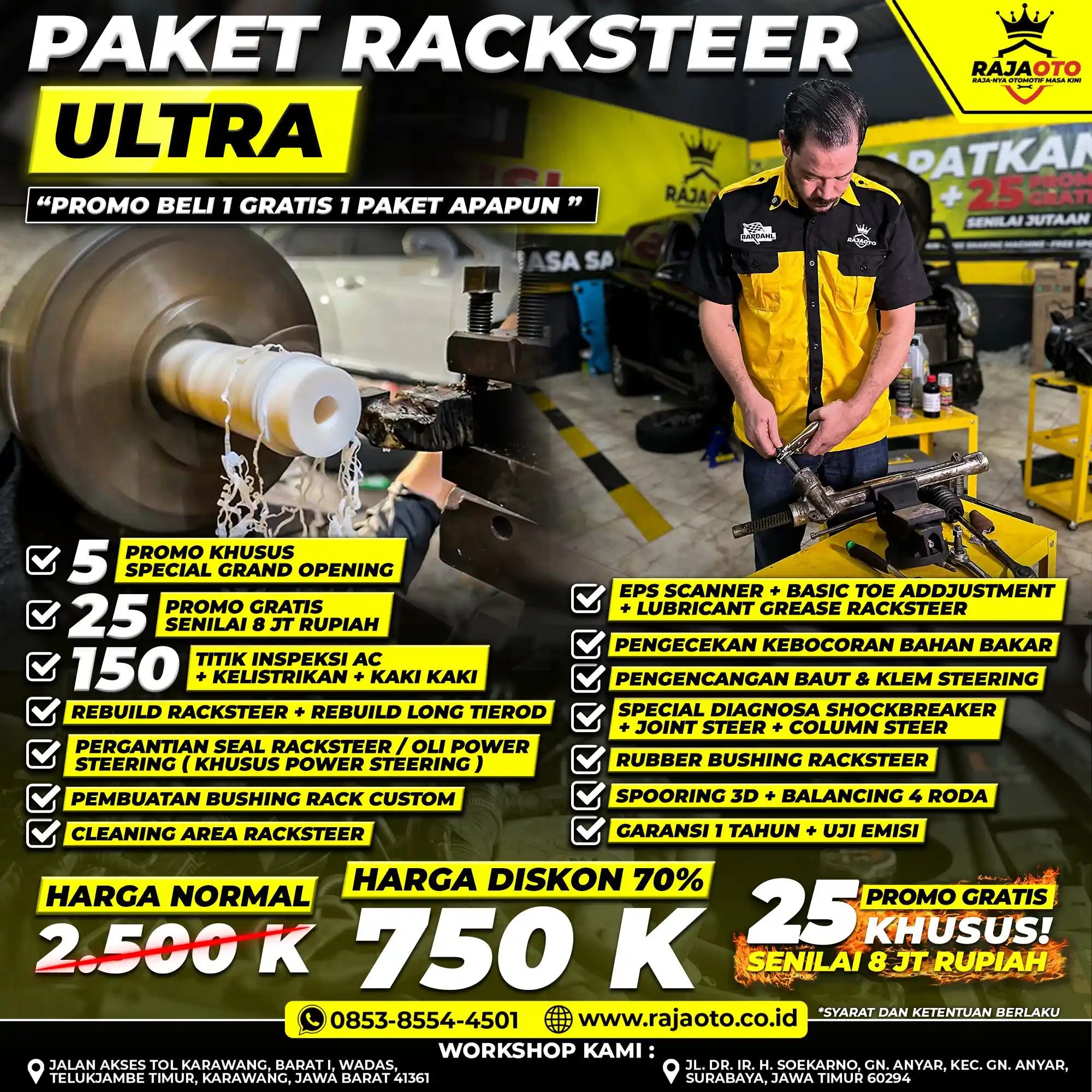Paket Racksteer Ultra