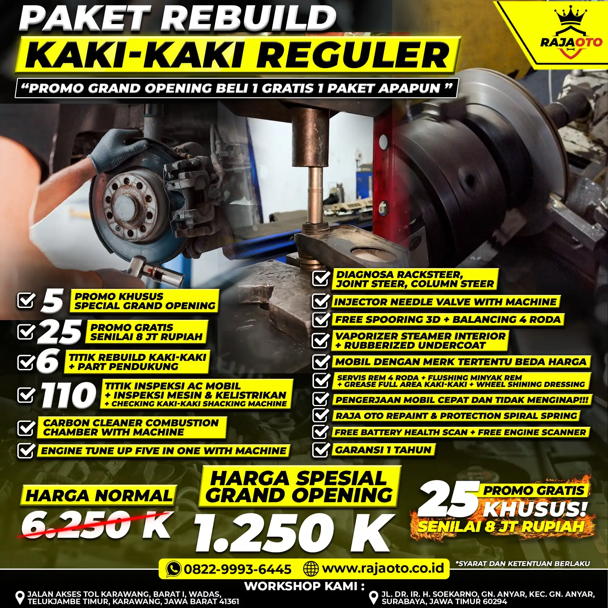 Paket Rebuild Kaki-Kaki Reguler