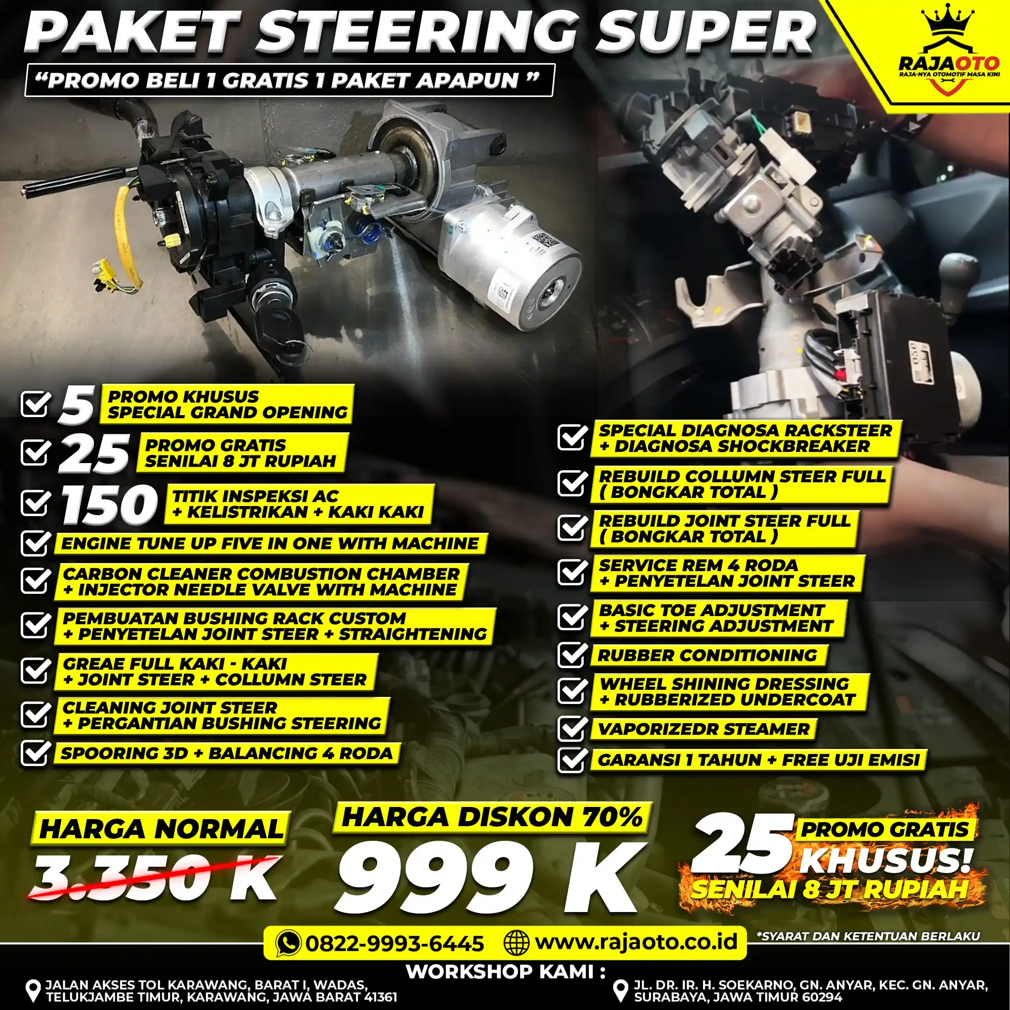 Paket Steering Super