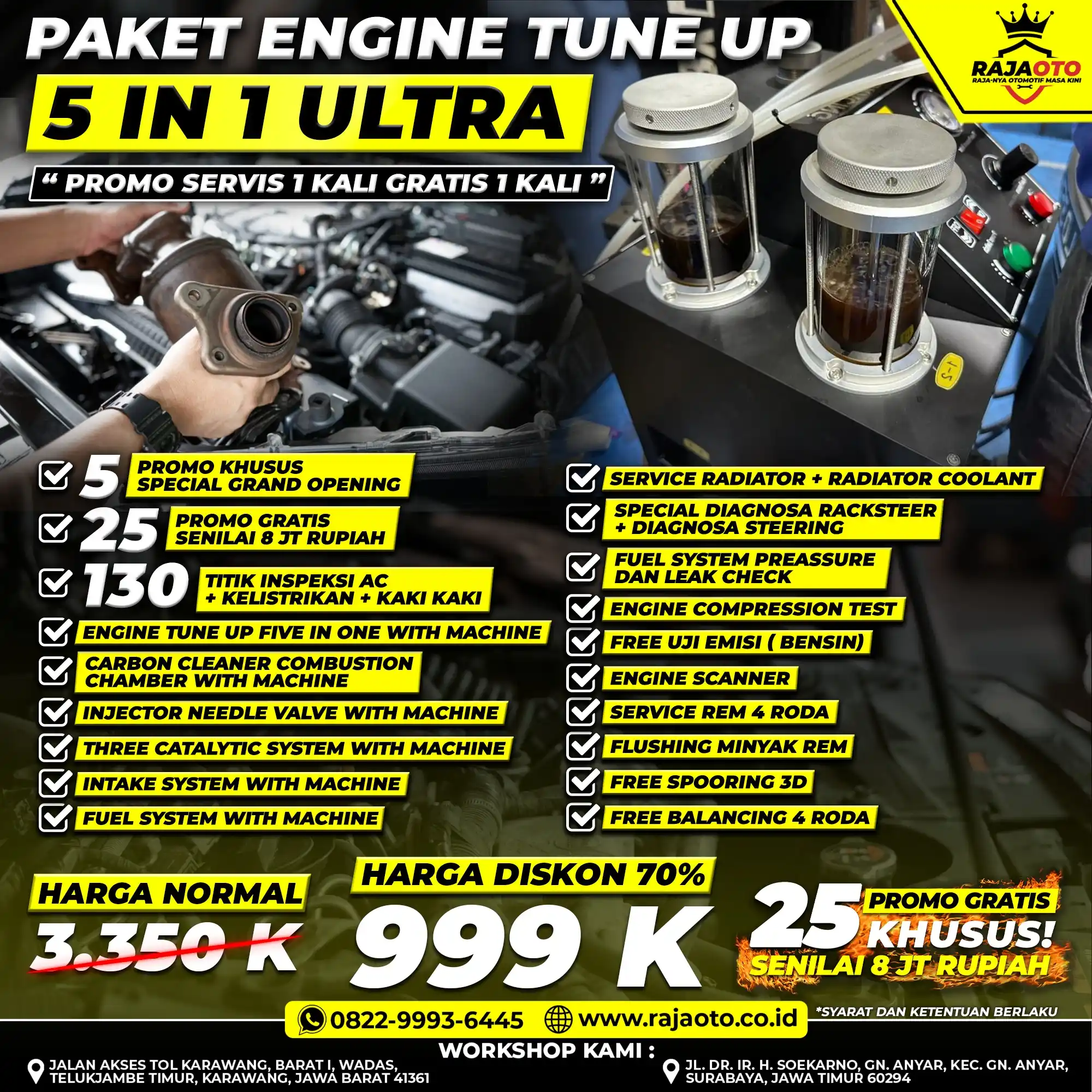 Paket Engine Tune Up 5 in 1 Ultra
